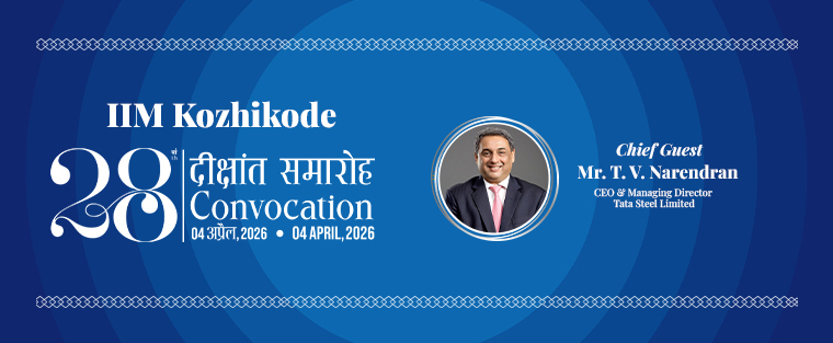 28th Annual Convocation Programme at IIM Kozhikode